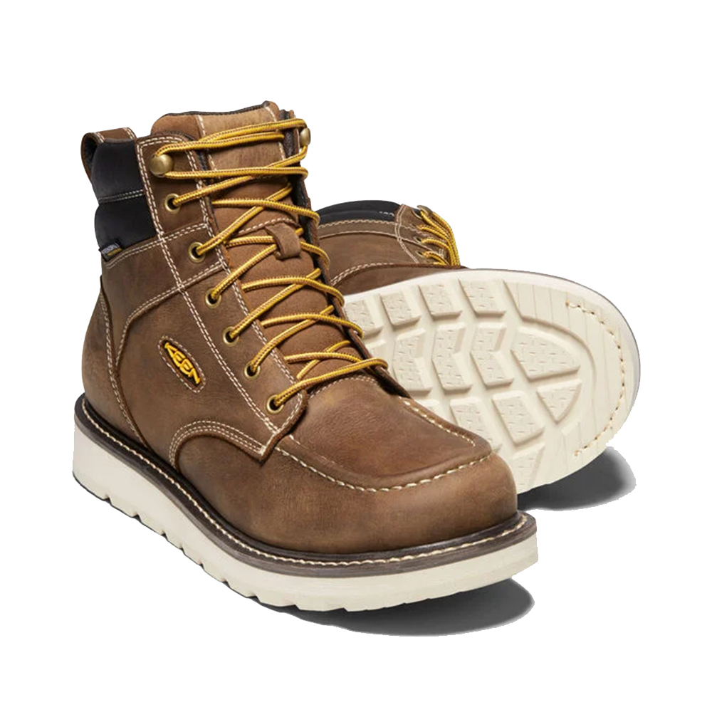 Keen Men's Cincinnati 6 Inch Waterproof Work Boots with Soft Toe from Columbia Safety